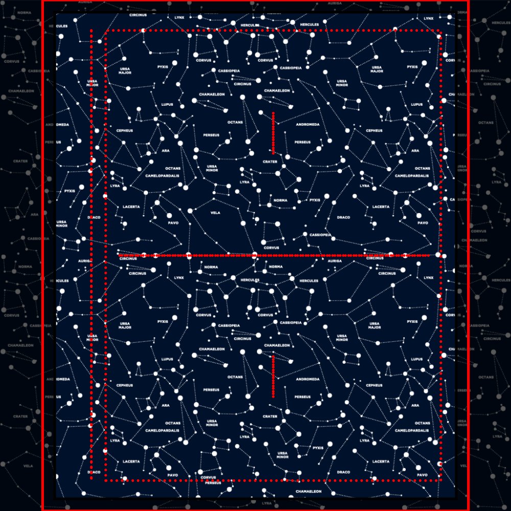 Star Constellations Pillowcase