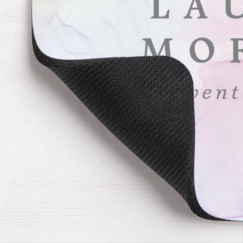 Transparent Silk Elegant Monogram Mouse Pad
