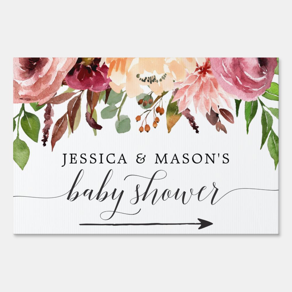 Baby Shower Directional Yard Sign