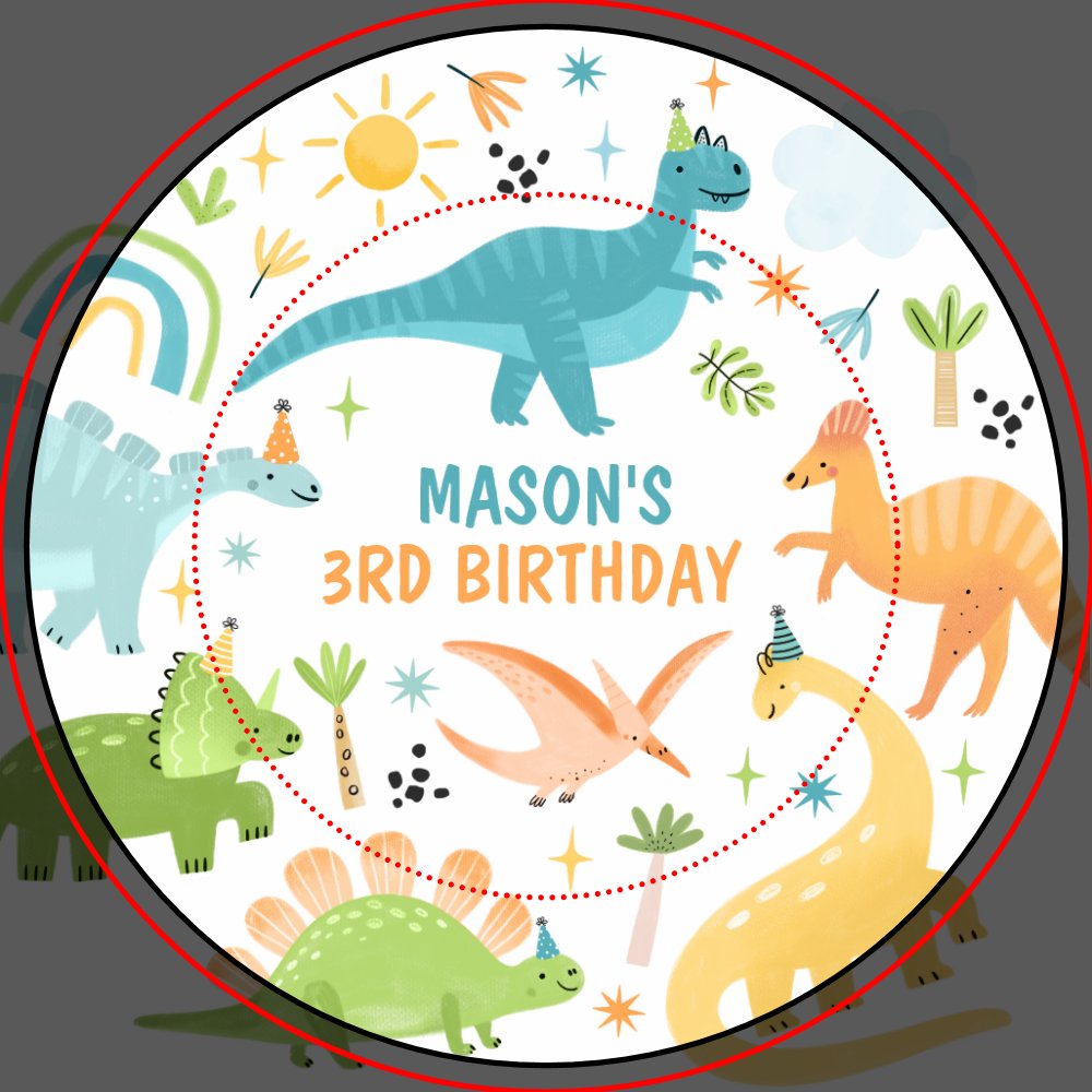 Blue Dinosaur Birthday Party  Paper Plates