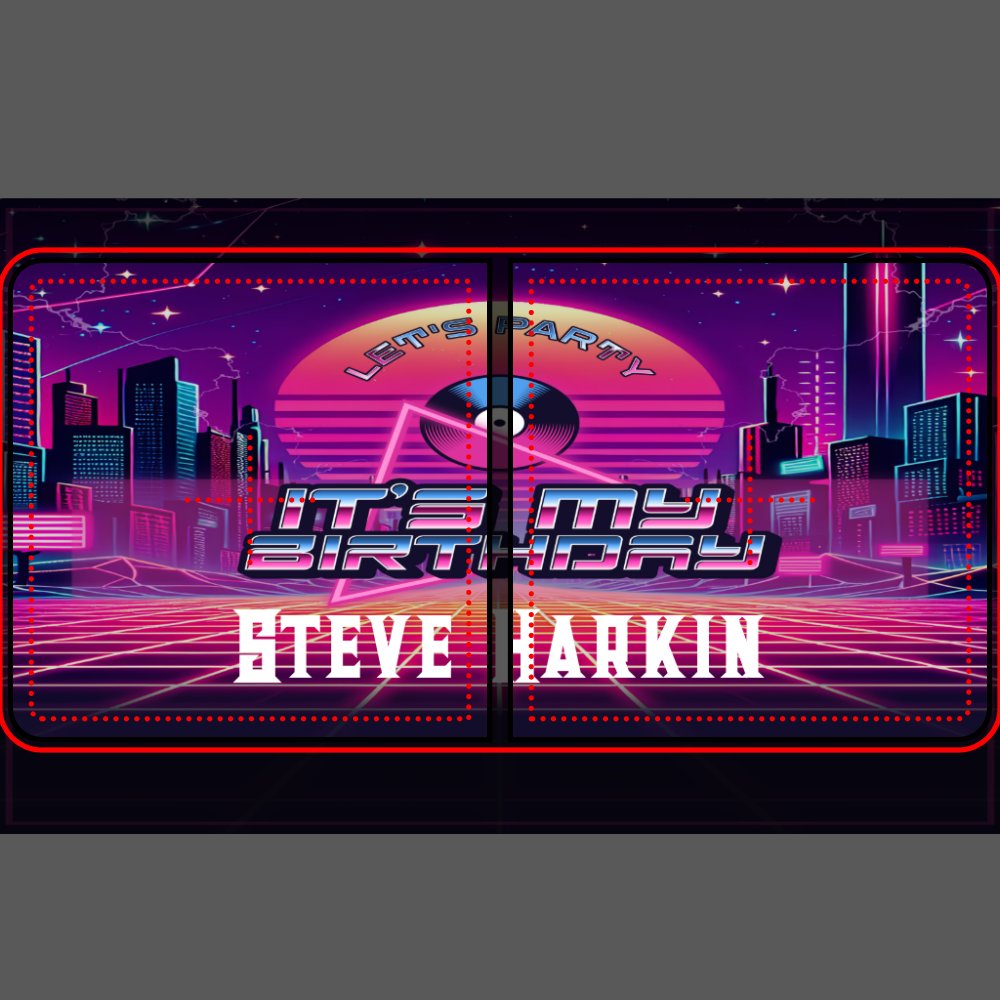 Rockin Vaporwave Party Beer Pong Table
