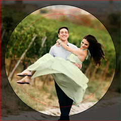 Personalized Photo Template Wine Charm