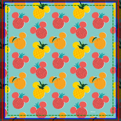 Mickey Mouse Fruit Icon Pattern Shower Curtain