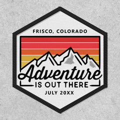 Mountain Adventure Hiking Camping Trip Custom Patch