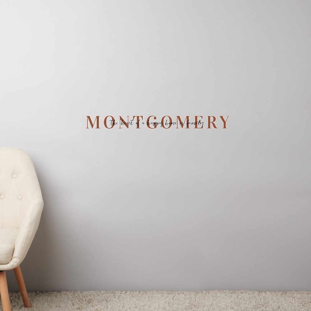Family Name & Quote Wall Decal
