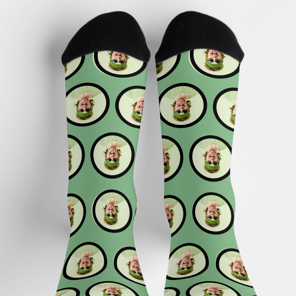 Personalized Funny Face Photo Socks
