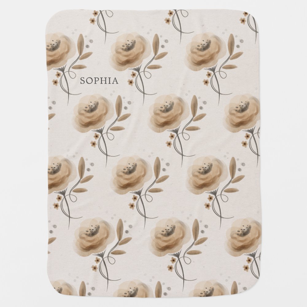Boho Woodland Baby Blanket - Baby Shower Gift
