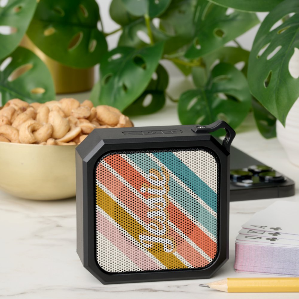 Retro Personalized Name Bluetooth Speaker