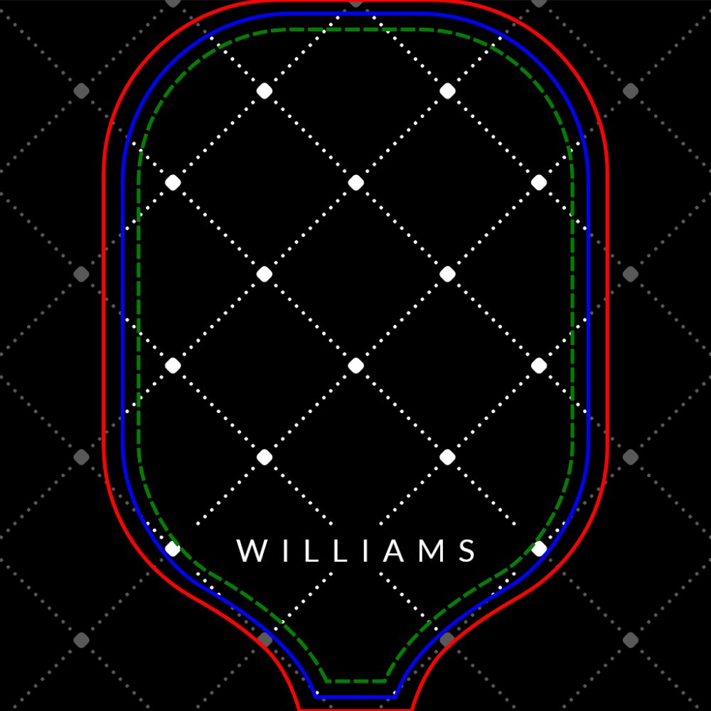 Simple Seamless Pattern Black & White Pickleball Paddle