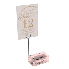 Pink Minimal Simple Place Card Holder
