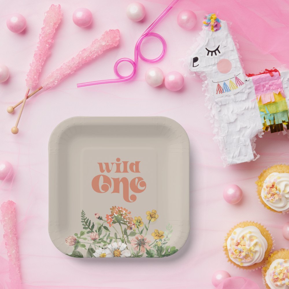 Wildflower Party Paper Plates