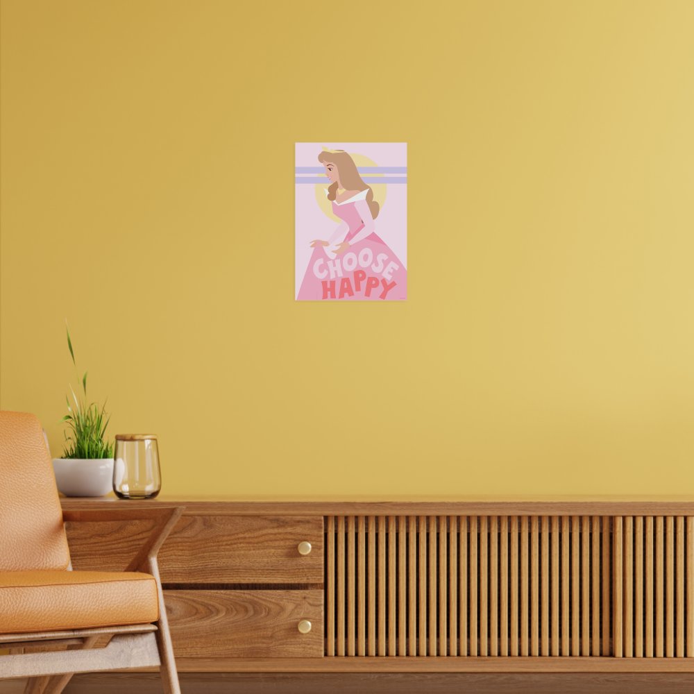 Sleeping Beauty - Choose Happy Inspirational Poster