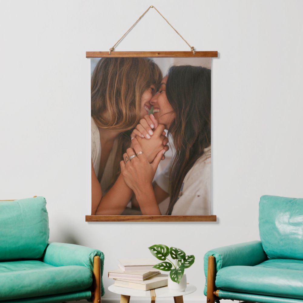 Customizable Hanging Photo Canvas Tapestry