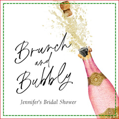 Brunch and Bubbly Bridal Shower Paper Napkins