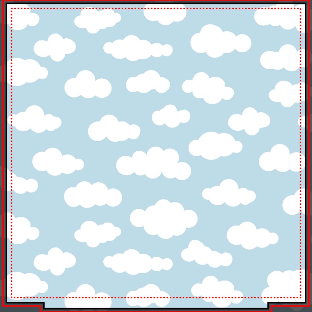 Pastel Clouds Aesthetic Baby Blue And White  Duvet Cover