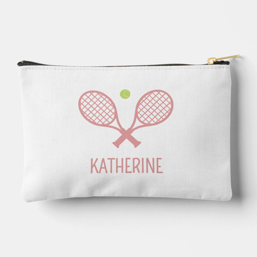 Personalized Tennis Player Custom Name Tennis Accessory Pouch