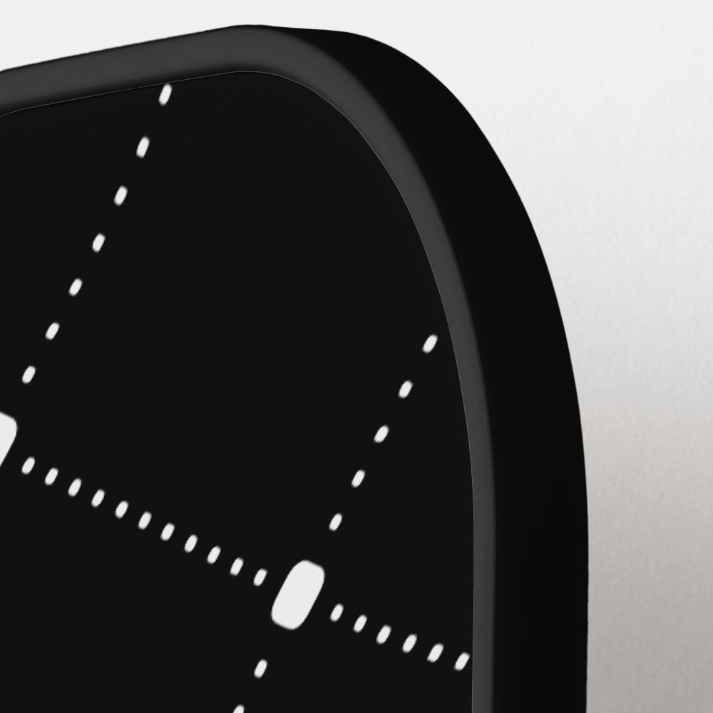 Simple Seamless Pattern Black & White Pickleball Paddle