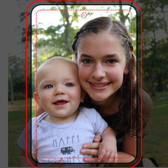 Two-sided custom photo car air freshener