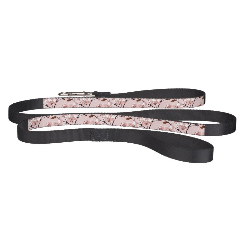 Cherry Blossom Flowers Pattern Pet Leash