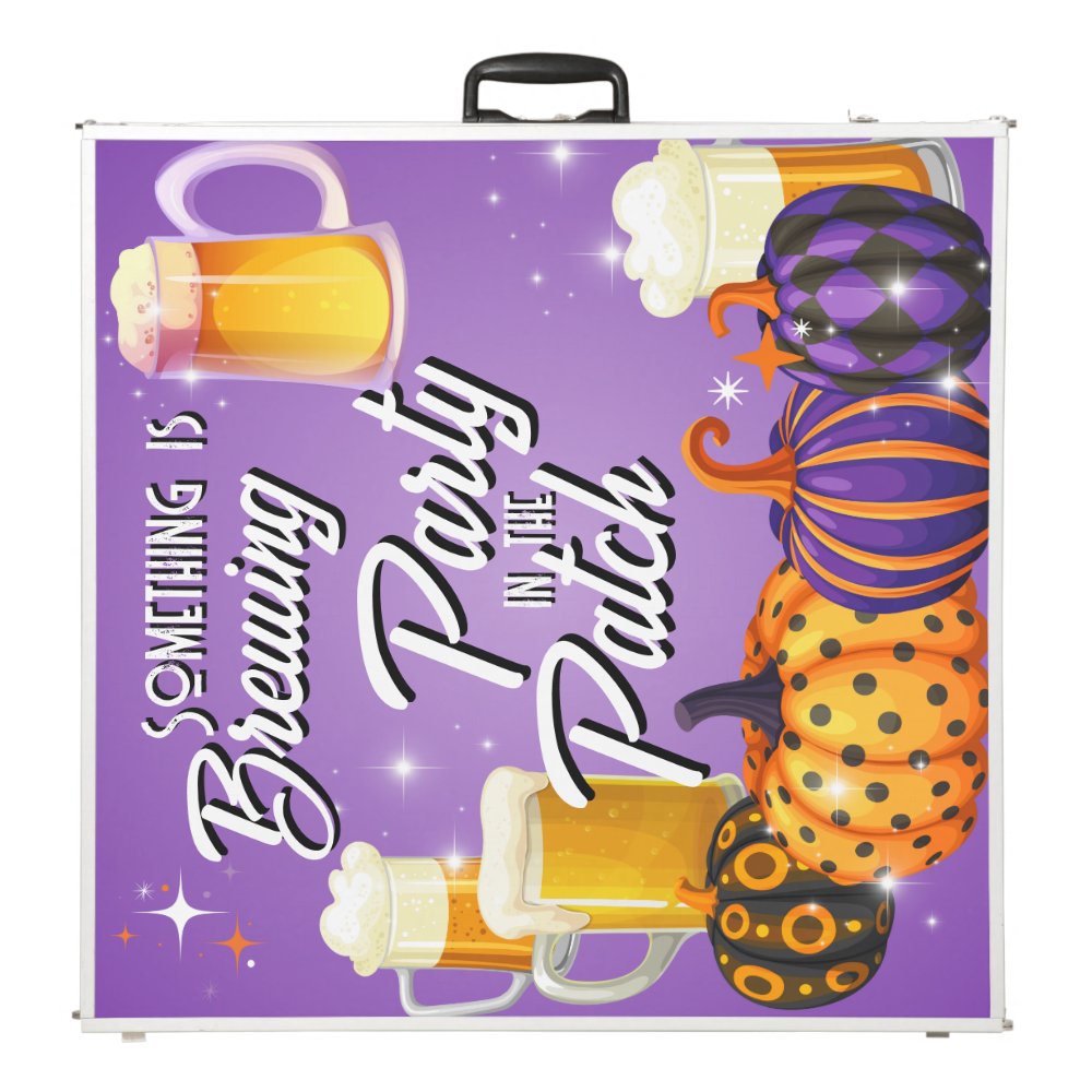 Party in the Patch Halloween Beer Pong Table