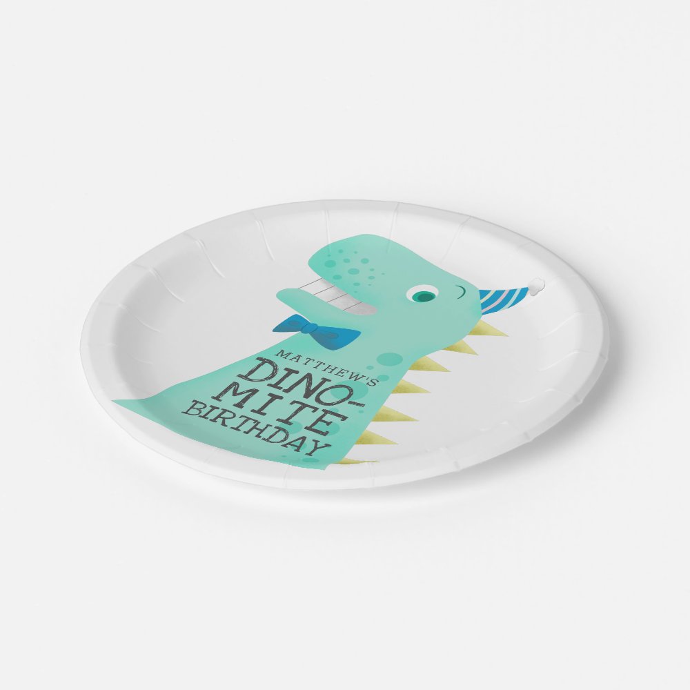 DINO-MITE Dinosaur Boys Birthday Party Paper Plates