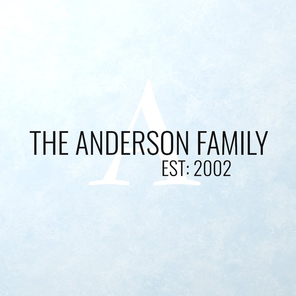 Family Name Personalized Monogram  Wall Decal
