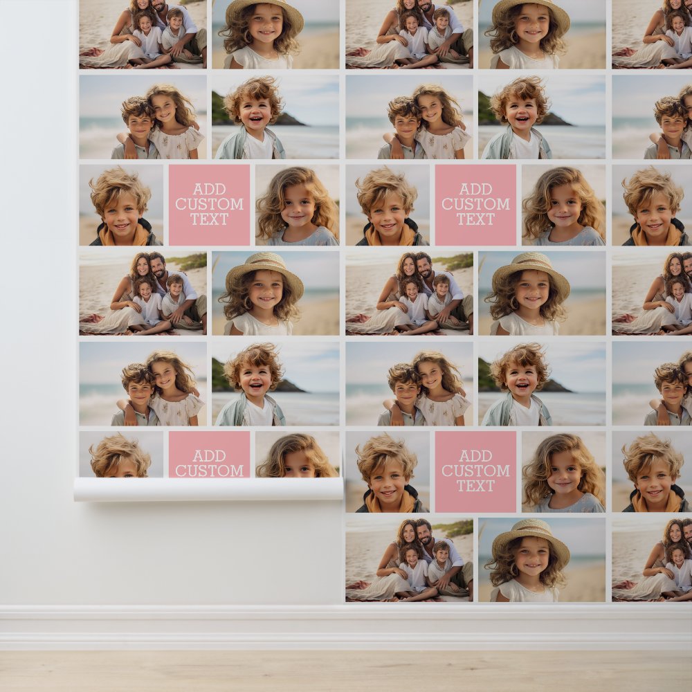 Create Your Own Photo Collage - 6 photos Monogram Wallpaper