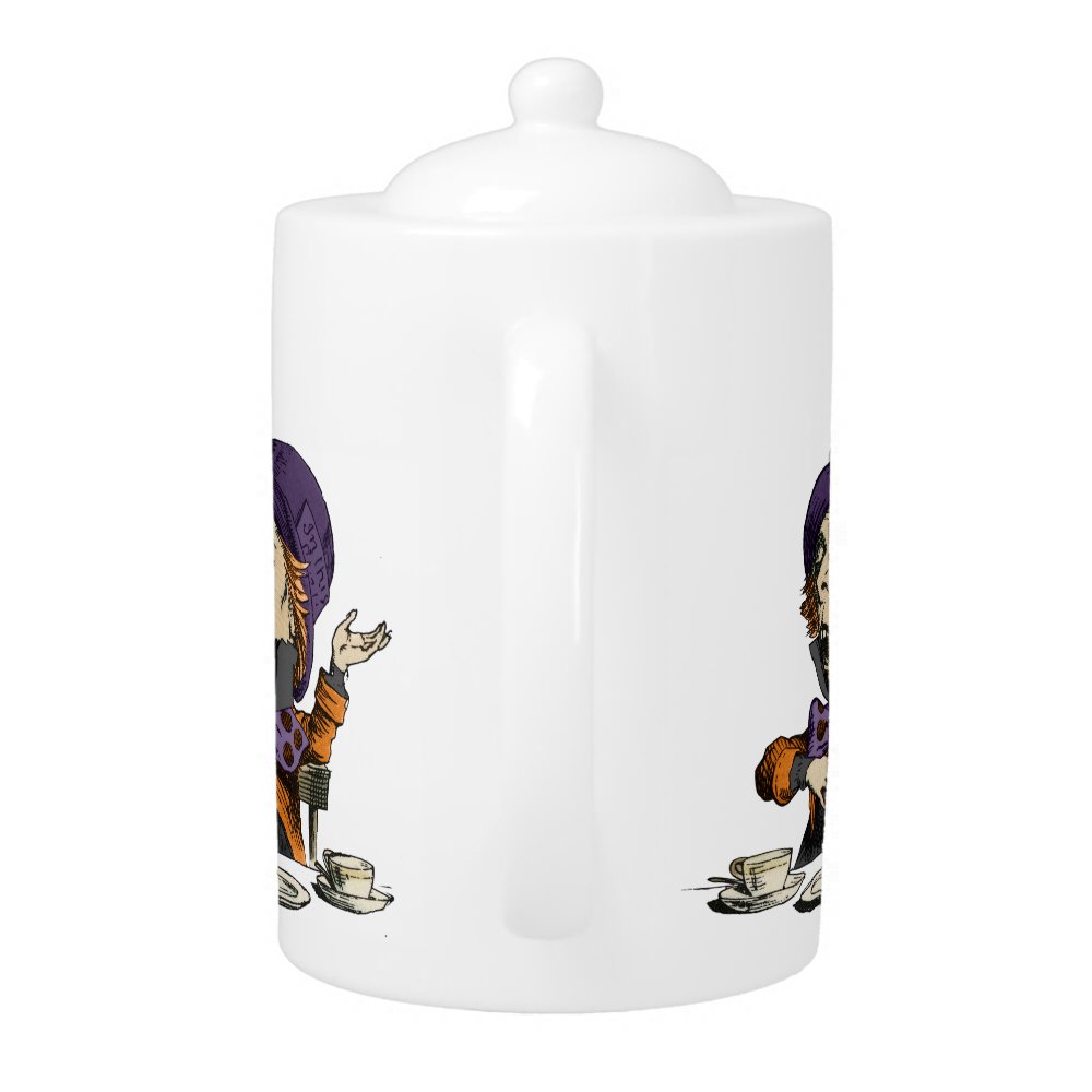Alice In Wonderland Mad Hatter Tea Time Teapot