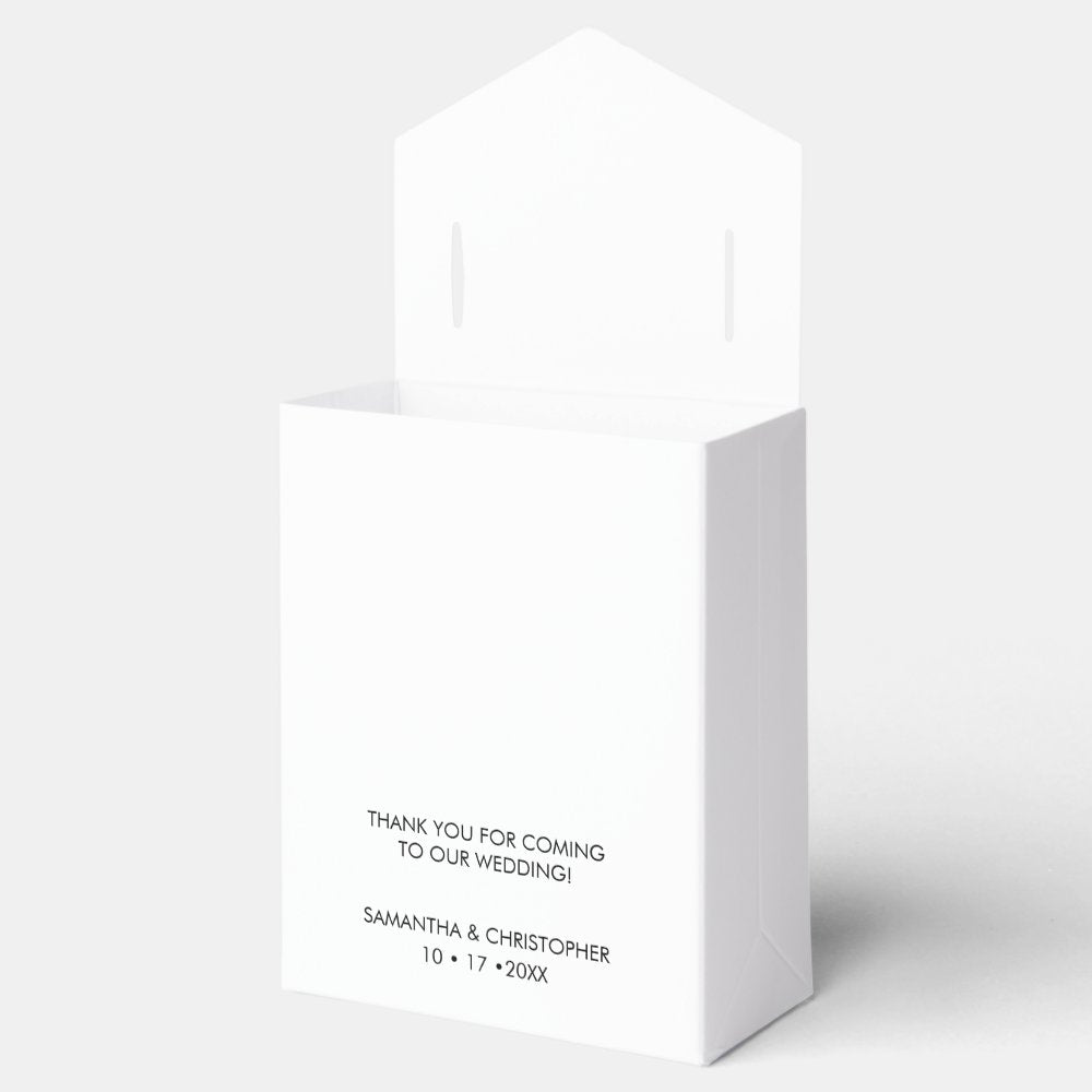 Personalized Simple & Elegant Love Wedding ScrIpt Favor Boxes