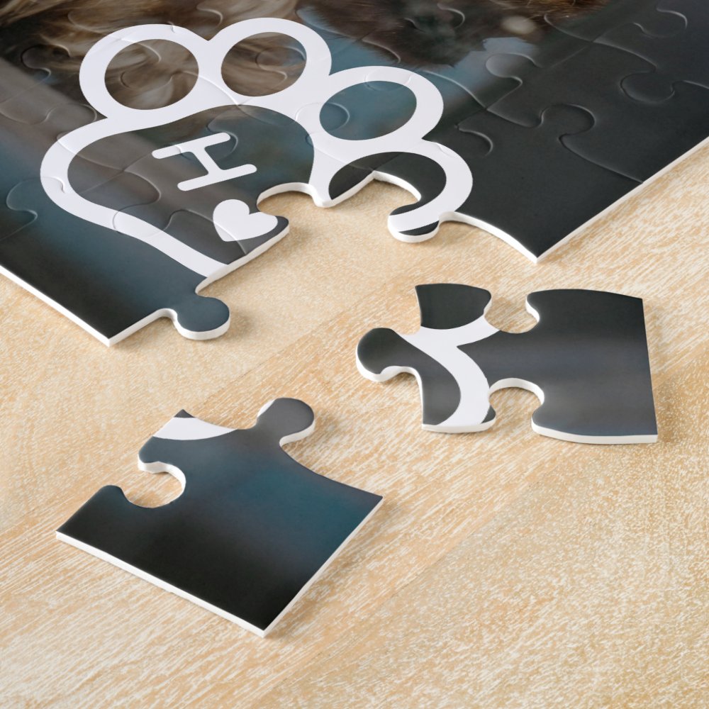 Add Your Own Photo Dog Pets Monogram jigsaw puzzle