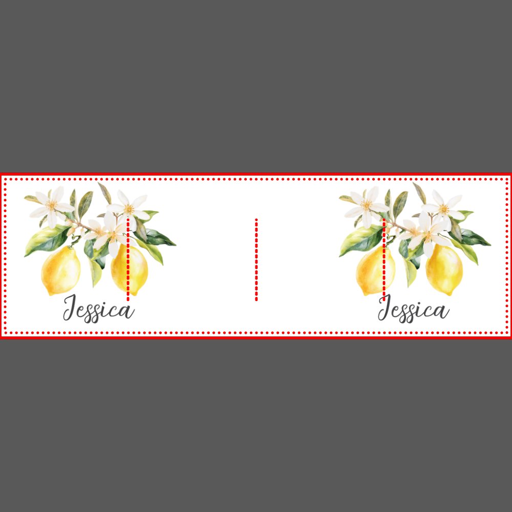 Monogram Lemon Fruits White Flowers Tree Branch Teapot