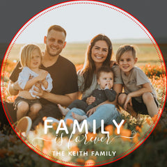Family Is Forever Photo Keepsake Wham-O Frisbee
