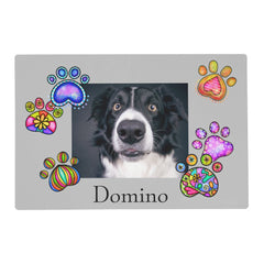 Personalized Photo Paw Name Dog Cat Pet Food Mat