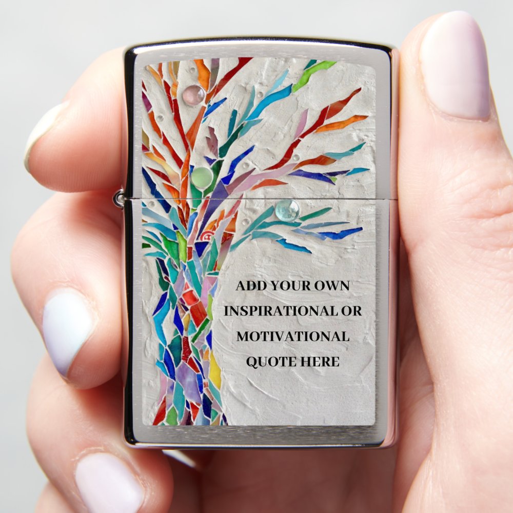 Create Your Own Inspirational Motivational Tree Zippo Lighter