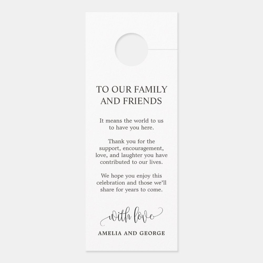 Door Hanger Wedding Do Not Disturb Sign LCC
