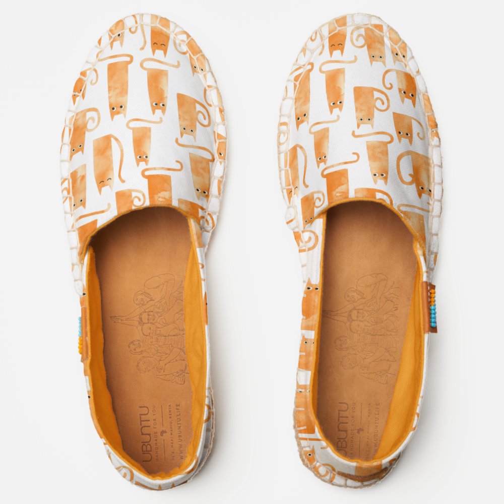 Orange Cat Espadrilles