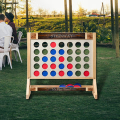 Rustic Wood Tone Fast Four Game