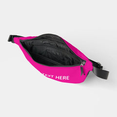 Creat Your Own Megenta Invitation Postcard Fanny Pack