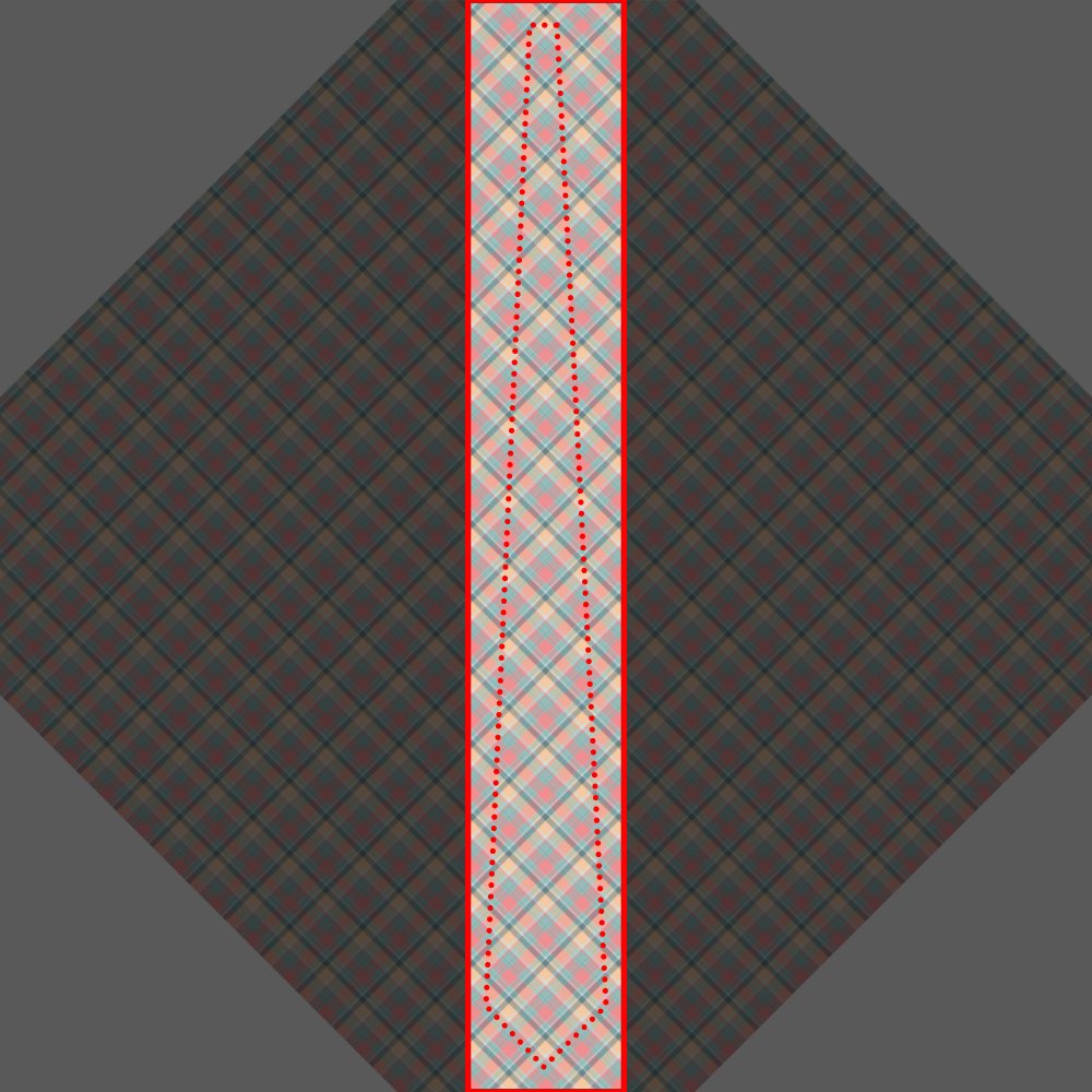 Pastel Peach Mint Tartan Wedding Pattern Neck Tie