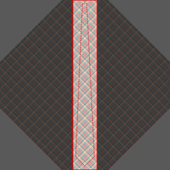Pastel Peach Mint Tartan Wedding Pattern Neck Tie