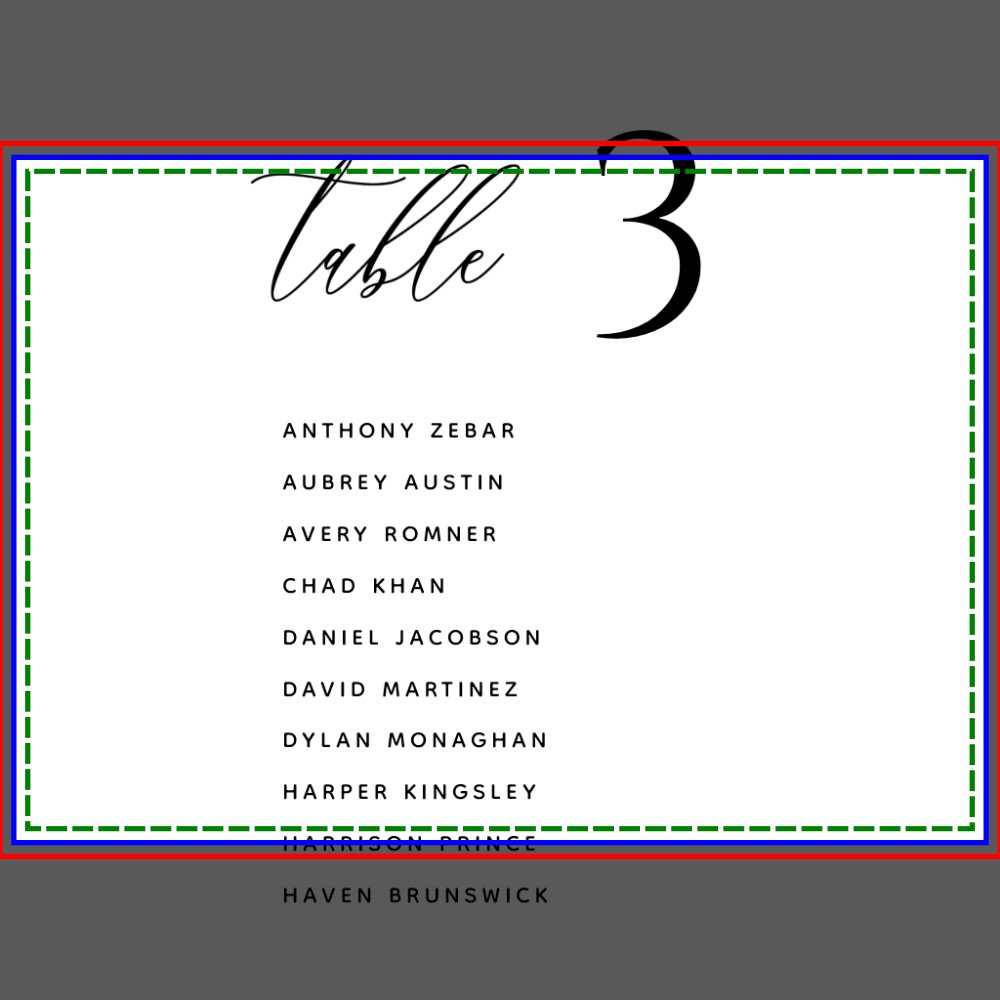 Modern Minimal Wedding Table Seating Chart Cards
