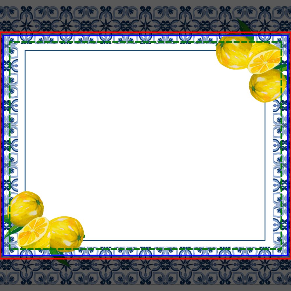 Lemon Italian Blue Tile Bridal Shower Recipe Card