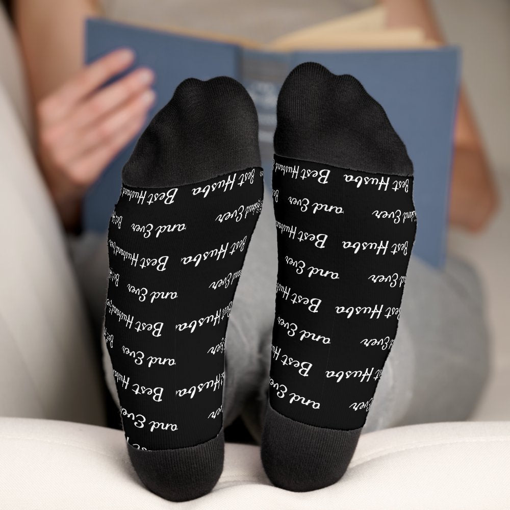 Best Husband Ever | Fun Monogram Socks
