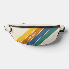 Retro Stripes Monogram Fanny Pack