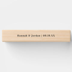 Piece of Advice | Wedding Guestbook Alternative Topple Tower