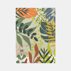 Modern Tropical leaves Contemporary Living area  Rug