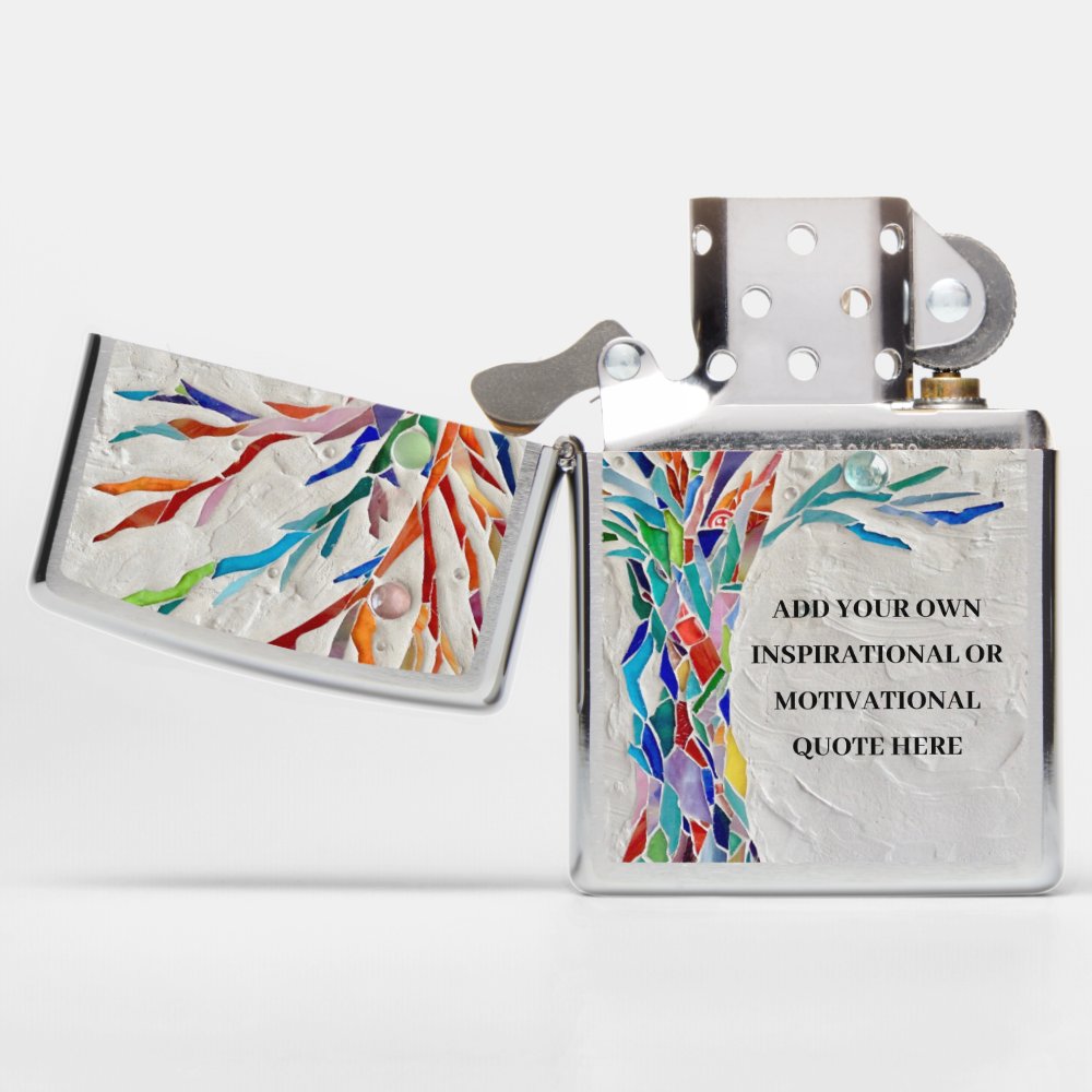 Create Your Own Inspirational Motivational Tree Zippo Lighter