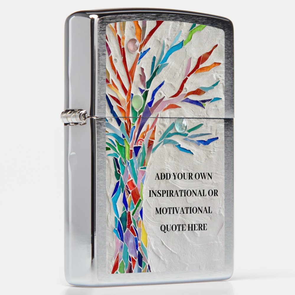 Create Your Own Inspirational Motivational Tree Zippo Lighter