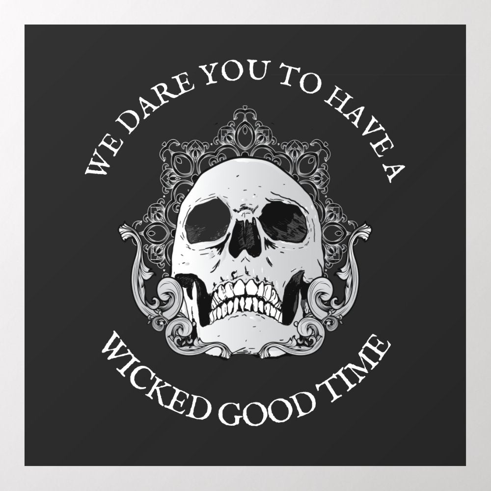 Gothic Skull Halloween Wall Decal
