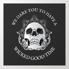 Gothic Skull Halloween Wall Decal